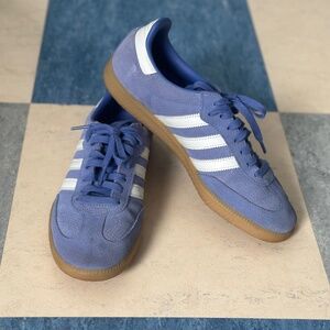 Adidas Women's Samba Sneakers in Periwinkle and White